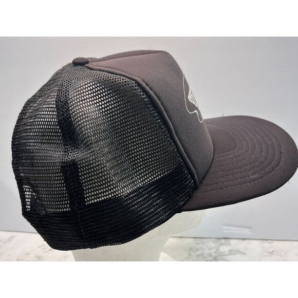 Vintage Pipeco Black Snapback Cap Trucker Hat Construction Irrigation Distressed - Picture 8 of 13